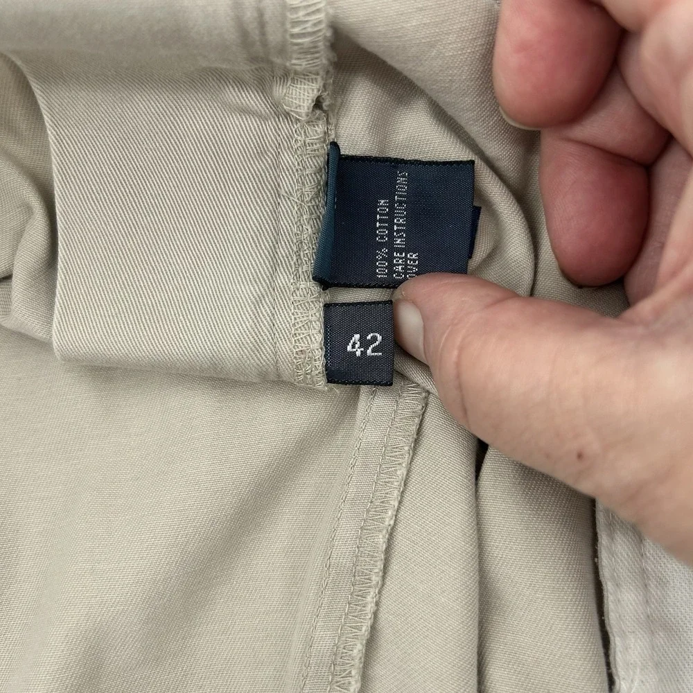 Polo Ralph Lauren Classic Fit Pleated Chino Shorts Mens 42 Khaki 9